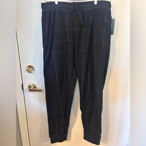 Denver Hayes Navy Plaid Lounge Pants size XL